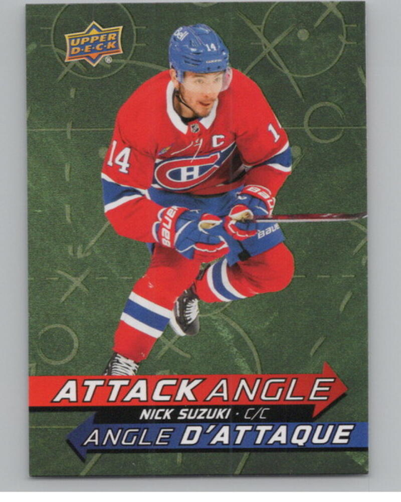 2025-26 Upper Deck Tim Hortons Attack Angle #AA1 Nick Suzuki V104719 Image 1