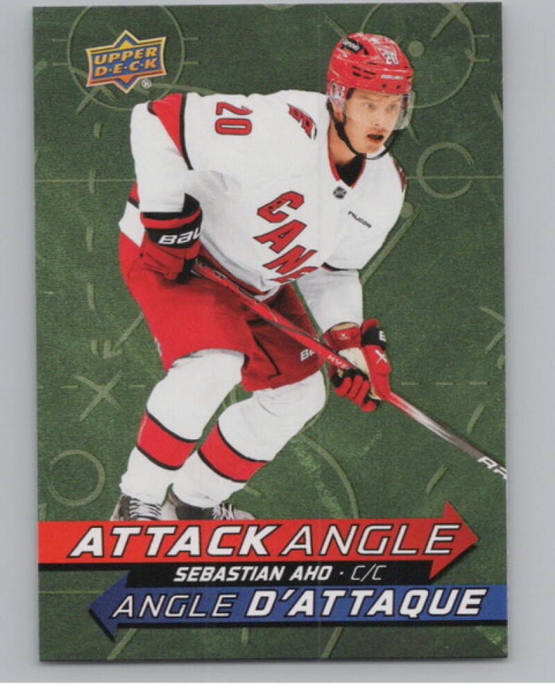 2025-26 Upper Deck Tim Hortons Attack Angle #AA9 Sebastian Aho V104723 Image 1