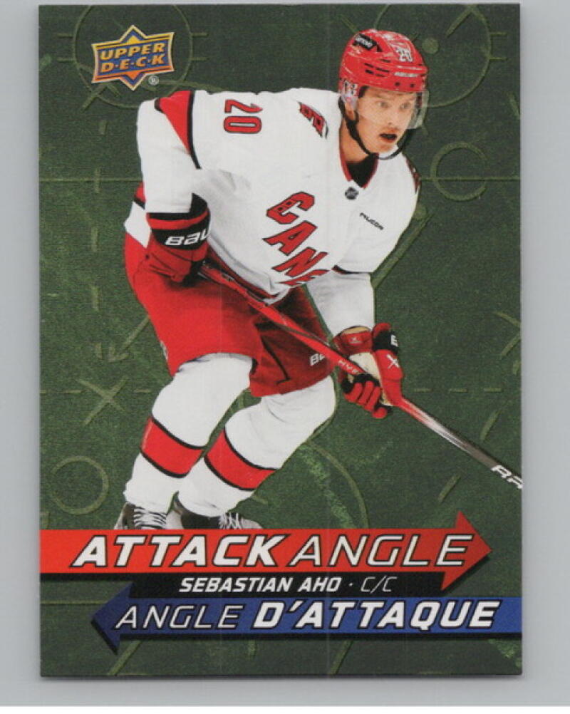 2025-26 Upper Deck Tim Hortons Attack Angle #AA9 Sebastian Aho V104724 Image 1