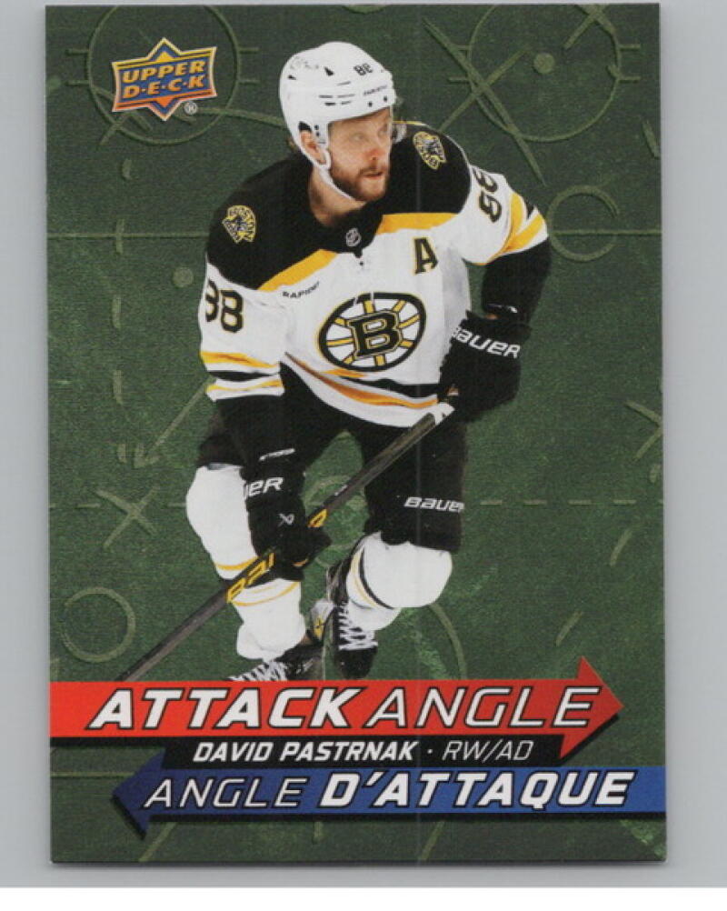 2025-26 Upper Deck Tim Hortons Attack Angle #AA11 David Pastrnak V104726 Image 1