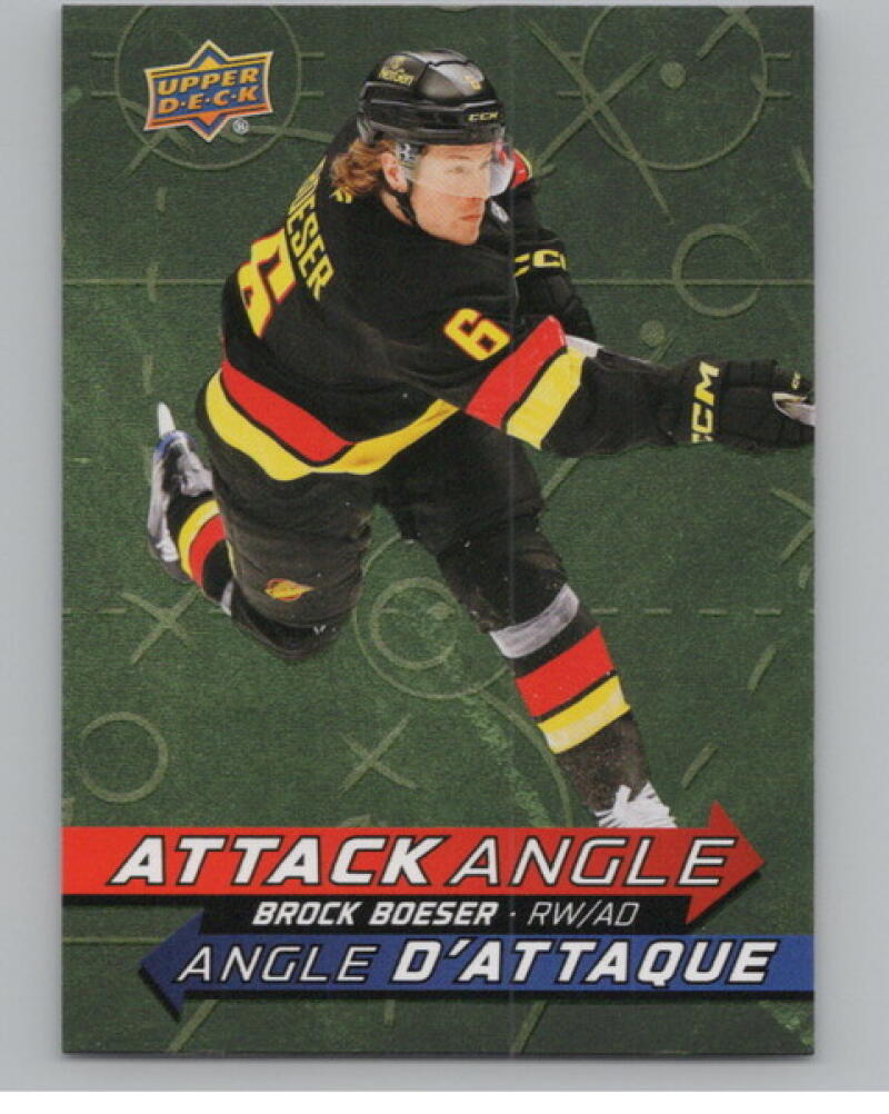2025-26 Upper Deck Tim Hortons Attack Angle #AA12 Brock Boeser V104727 Image 1