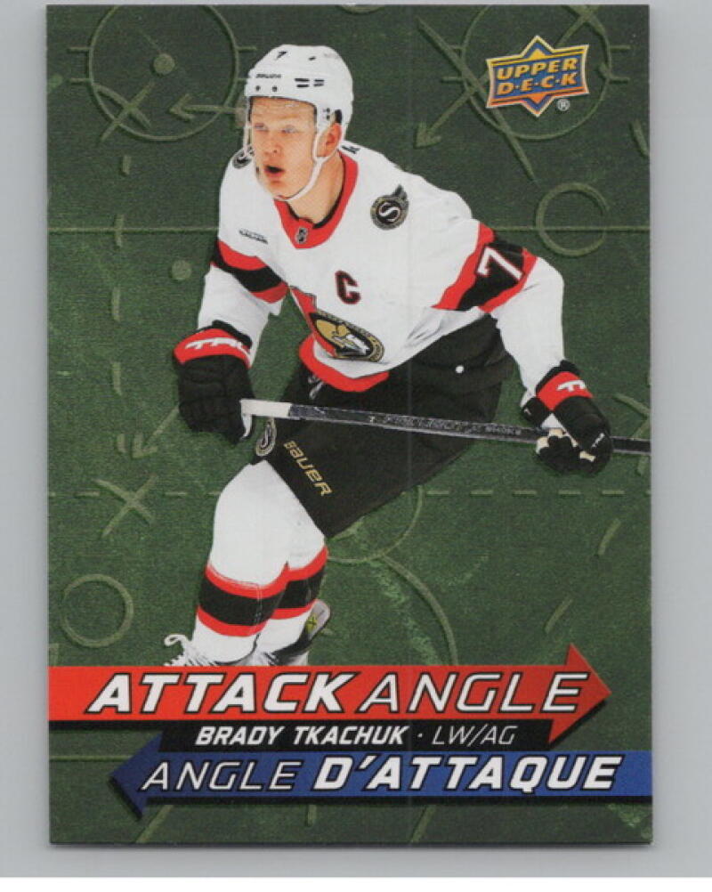 2025-26 Upper Deck Tim Hortons Attack Angle #AA16 Brady Tkachuk V104728 Image 1