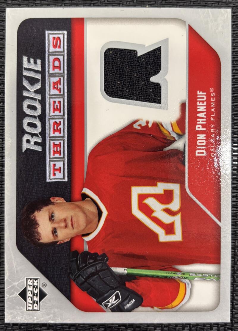 2005-06 Upper Deck Rookie Threads #RTDP Dion Phaneuf V104642 Image 1