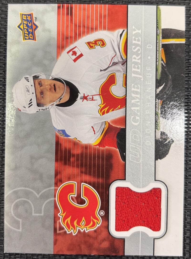 2008-09 Upper Deck Game Jerseys #GJDP Dion Phaneuf V104643 Image 1
