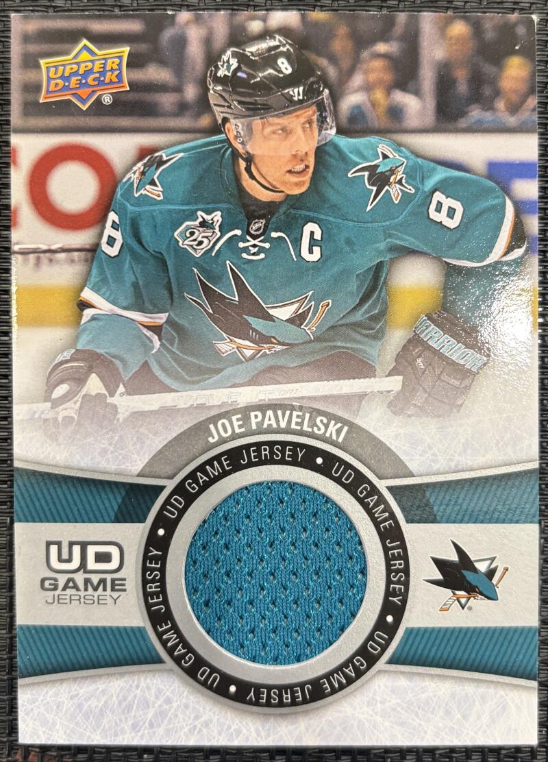 2015-16 Upper Deck Game Jerseys #GJJP1 Joe Pavelski 2E V104646 Image 1