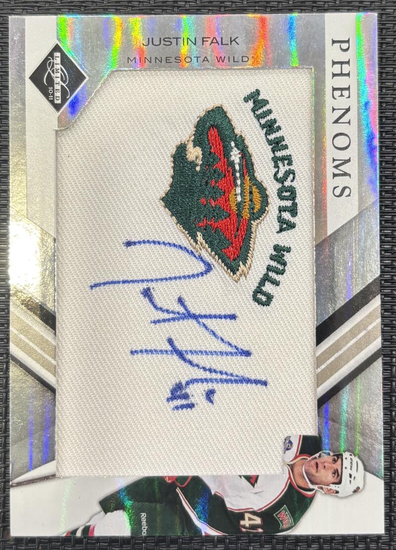 2010-11 Limited #201 Justin Falk Autograph Rookie Patch 98/299 RC V104650 Image 1