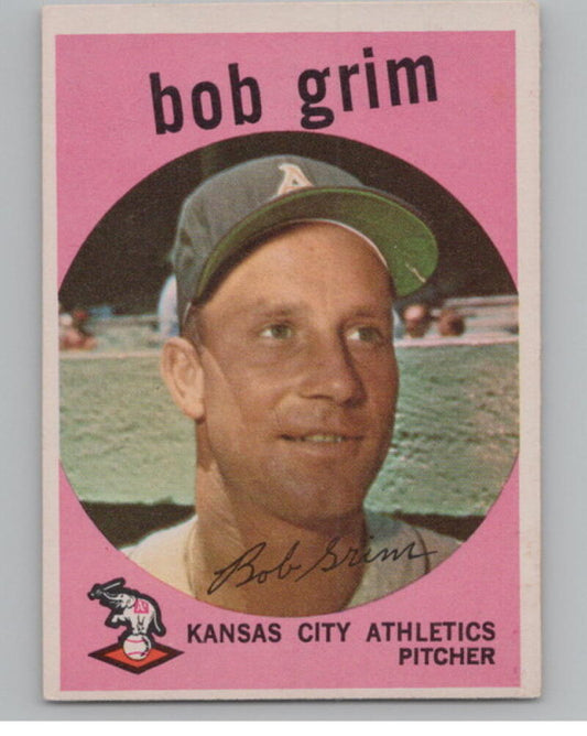 1959 Topps #423 Bob Grim Baseball Vintage Card V104652 Image 1