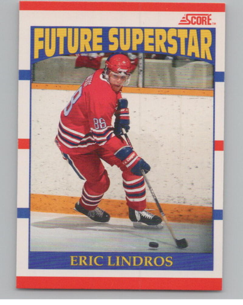 1990-91 Score Canadian #440 Eric Lindros RC Rookie V104656 Image 1