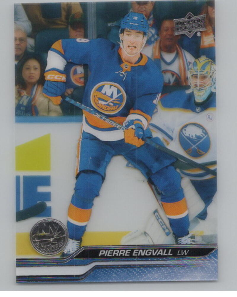 2023-24 Upper Deck Clear Cut Parallel #585 Pierre Engvall V104665 Image 1