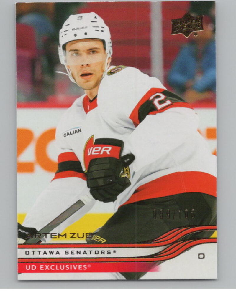 2025-26 Upper Deck Exclusives #120 Artem Zub 59/100 UD V104667 Image 1