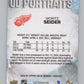 2025-26 Upper Deck UD Portraits #P1 Connor Bedard V104680 Image 2