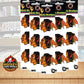 Chicago Blackhawks 1.75" Logo Stickers (Pack of 2 Sheets) x 5 = 30 Total Image 1