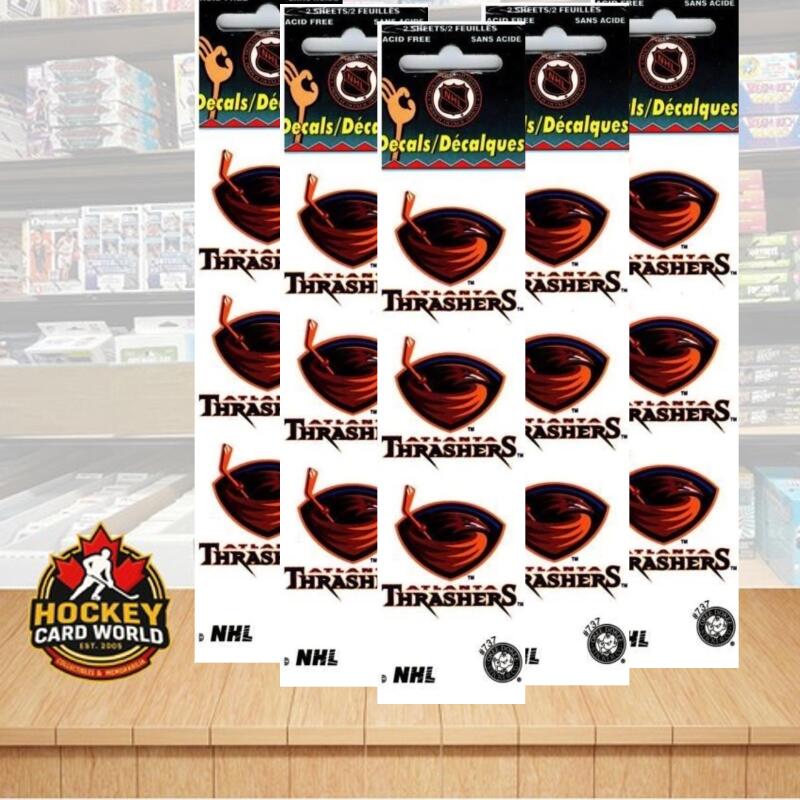 Atlanta Thrashers 1.75" Logo Stickers (Pack of 2 Sheets) x 5 = 30 Total Image 1