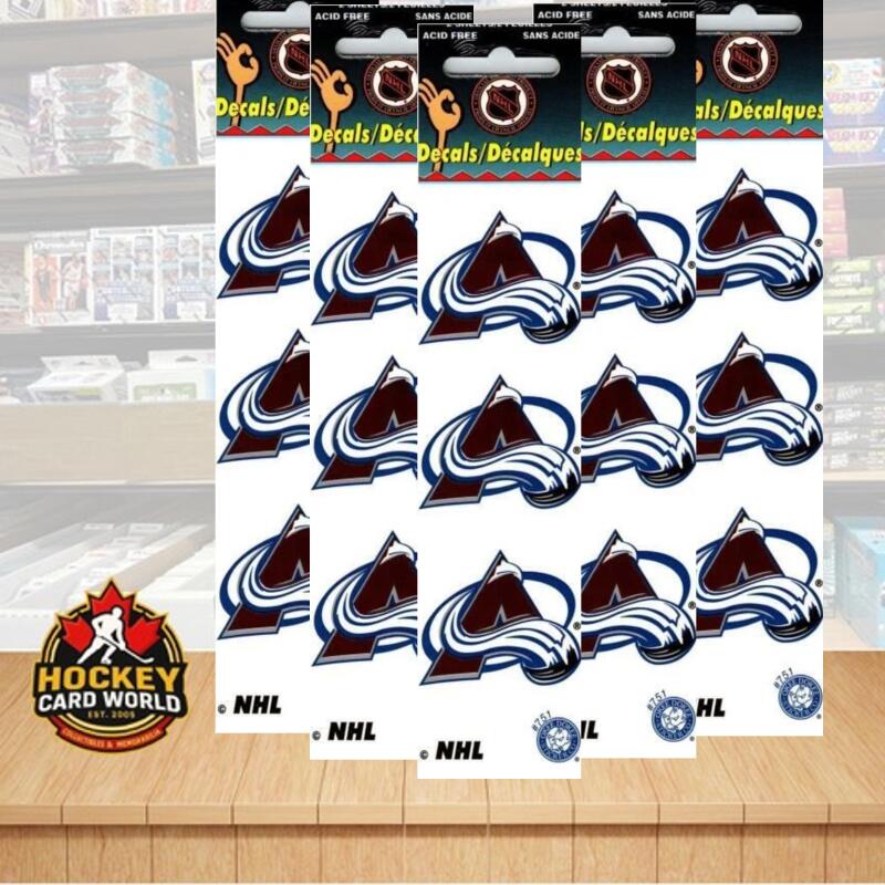 Colorado Avalanche 1.75" Logo Stickers (Pack of 2 Sheets) x 5 = 30 Total Image 1