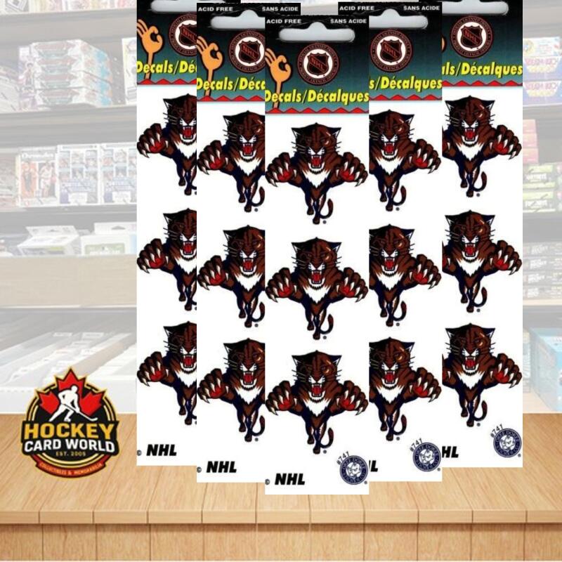 Florida Panthers 1.75" Logo Stickers (Pack of 2 Sheets) x 5 = 30 Total Image 1