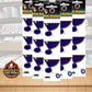 St.Louis Blues 1.75" Logo Stickers (Pack of 2 Sheets) x 5 = 30 Total Image 1