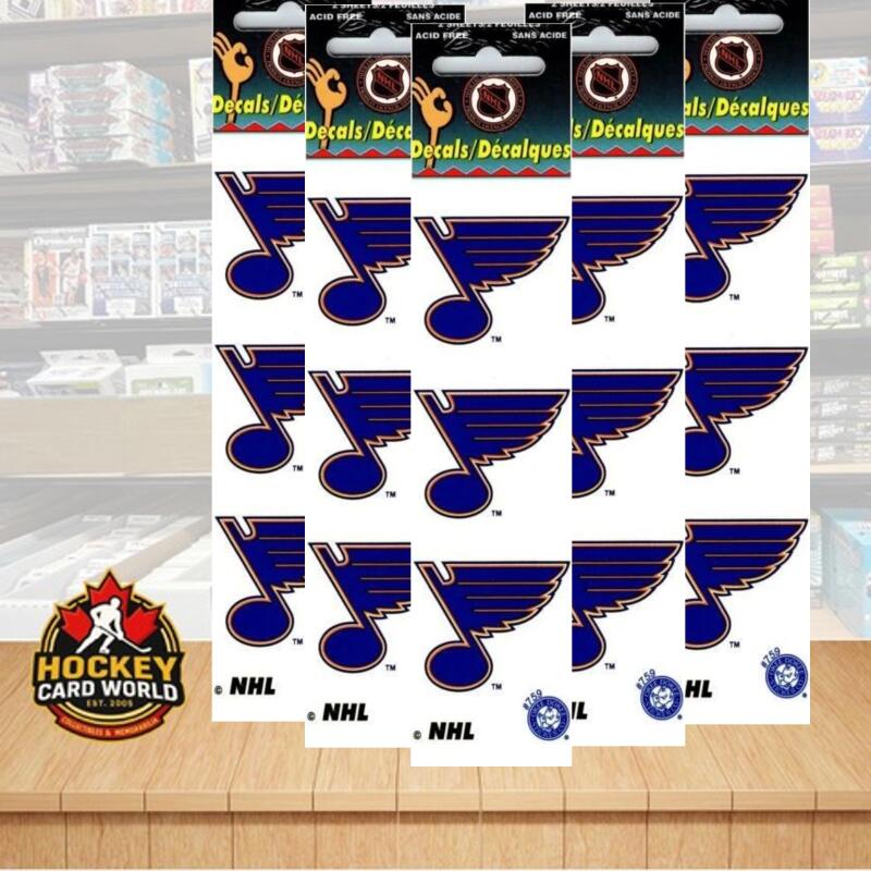 St.Louis Blues 1.75" Logo Stickers (Pack of 2 Sheets) x 5 = 30 Total Image 1