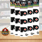 Philadelphia Flyers 1.75" Logo Stickers (Pack of 2 Sheets) x 5 = 30 Total Image 1