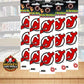 New Jersey Devils 1.75" Logo Stickers (Pack of 2 Sheets) x 5 = 30 Total Image 1