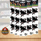 San Jose Sharks 1.75" Logo Stickers (Pack of 2 Sheets) x 5 = 30 Total Image 1
