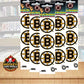Boston Bruins 1.75" Logo Stickers (Pack of 2 Sheets) x 5 = 30 Total Image 1