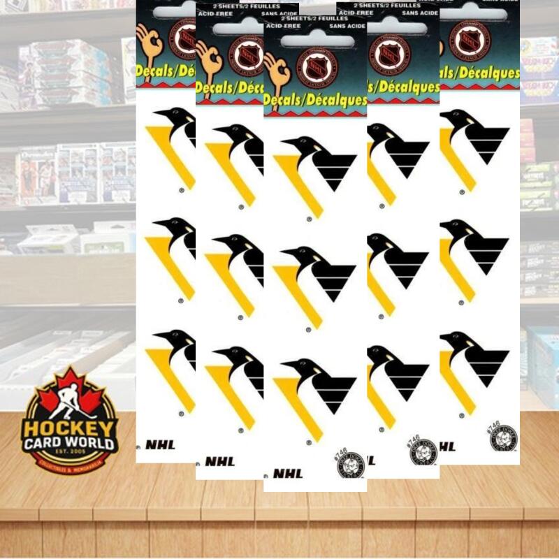 Pittsburgh Penguins 1.75" Logo Stickers (Pack of 2 Sheets) x 5 = 30 Total Image 1