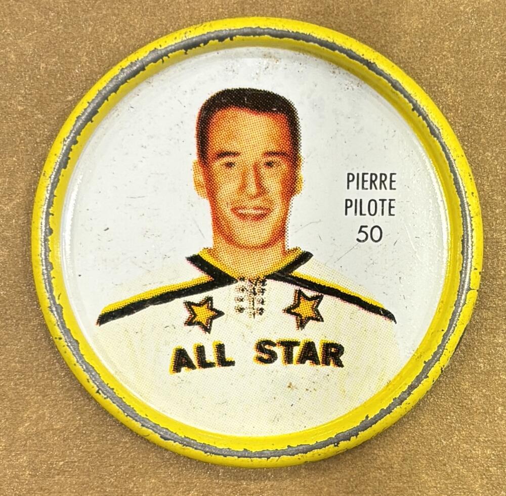 1962-63 Shirriff Coins #50 Pierre Pilote AS Hockey Coin Vintage V104687 Image 1