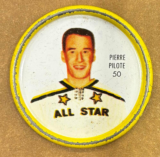1962-63 Shirriff Coins #50 Pierre Pilote AS Hockey Coin Vintage V104687 Image 1