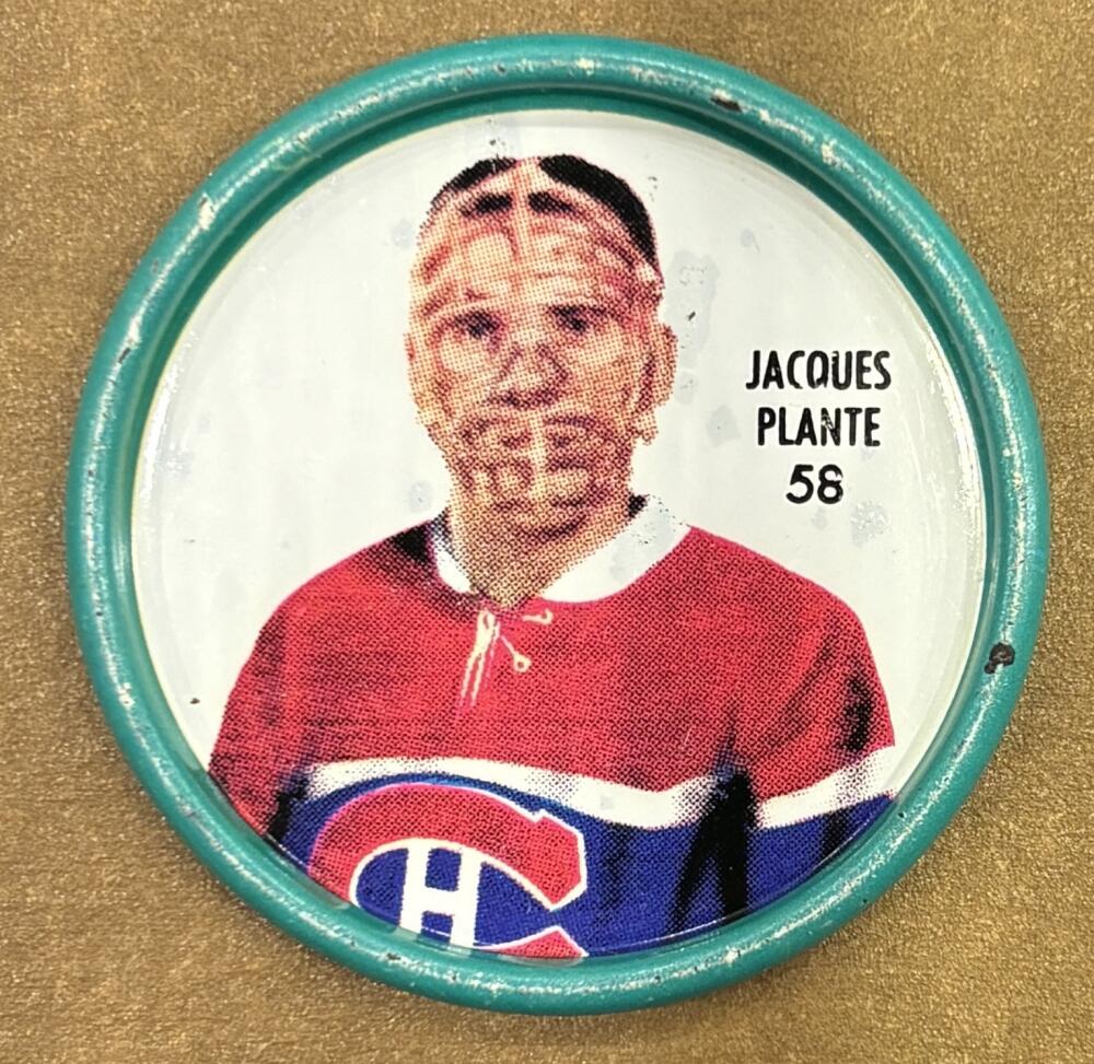 1962-63 Shirriff Coins #58 Jacques Plante Vezina Hockey Coin Vintage V104688 Image 1