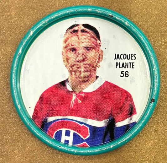 1962-63 Shirriff Coins #58 Jacques Plante Vezina Hockey Coin Vintage V104688 Image 1