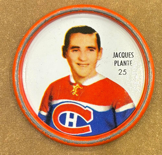 1962-63 Shirriff Coins #25 Jacques Plante Hockey Coin Vintage V104689 Image 1