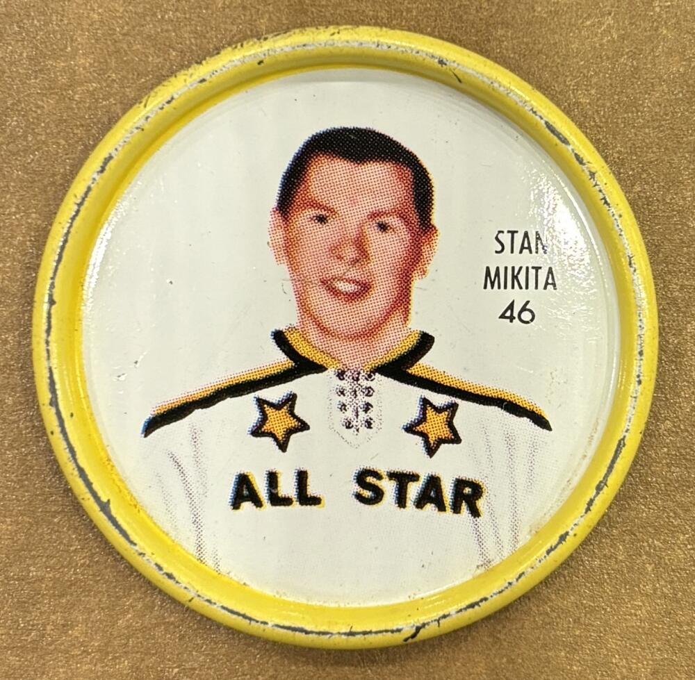 1962-63 Shirriff Coins #46 Stan Mikita AS Hockey Coin Vintage V104694 Image 1