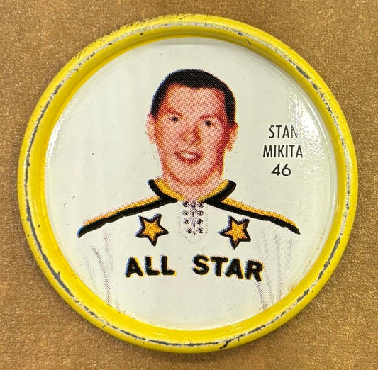 1962-63 Shirriff Coins #46 Stan Mikita AS Hockey Coin Vintage V104694 Image 1