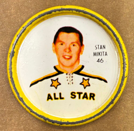1962-63 Shirriff Coins #46 Stan Mikita AS Hockey Coin Vintage V104696 Image 1