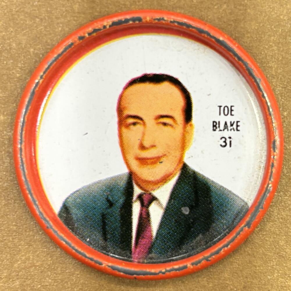 1962-63 Shirriff Coins #31 Toe Blake CO Hockey Coin Vintage V104697 Image 1
