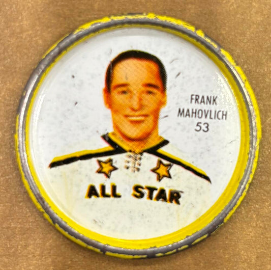 1962-63 Shirriff Coins #53 Frank Mahovlich AS Hockey Coin Vintage V104698 Image 1