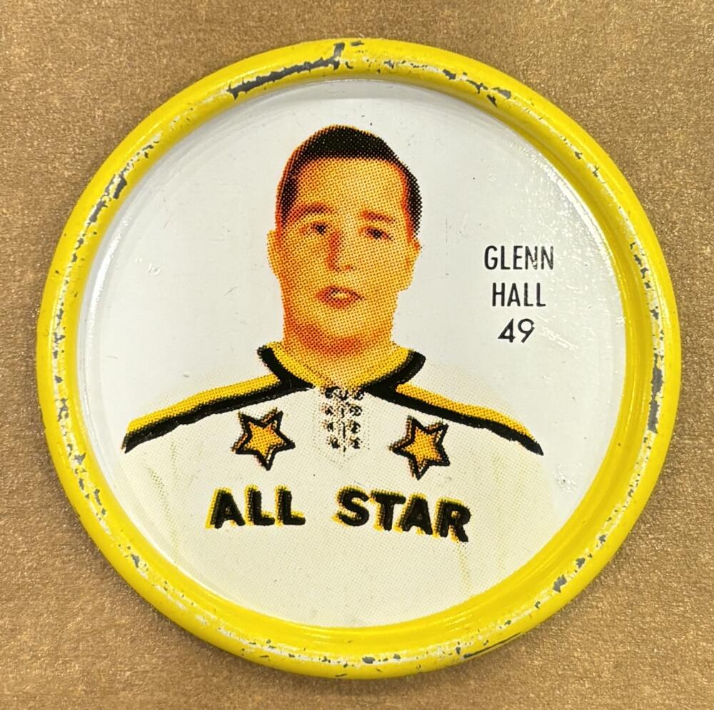 1962-63 Shirriff Coins #18 Ed Litzenberger Hockey Coin Vintage V104700 Image 1