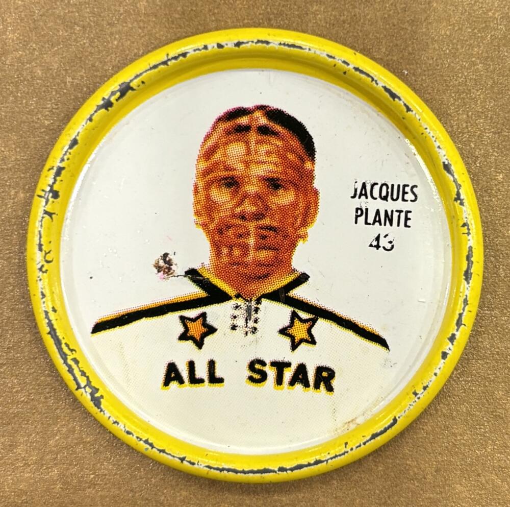 1962-63 Shirriff Coins #43 Jacques Plante AS Hockey Coin Vintage V104734 Image 1
