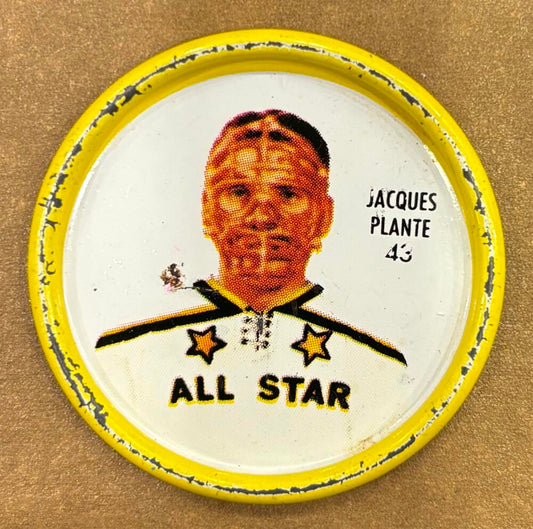 1962-63 Shirriff Coins #43 Jacques Plante AS Hockey Coin Vintage V104734 Image 1
