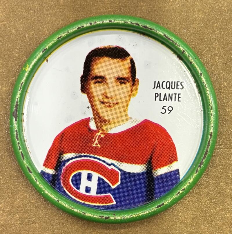 1962-63 Shirriff Coins #59 Jacques Plante Hart Hockey Coin Vintage V104735 Image 1