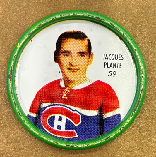 1962-63 Shirriff Coins #59 Jacques Plante Hart Hockey Coin Vintage V104735 Image 1