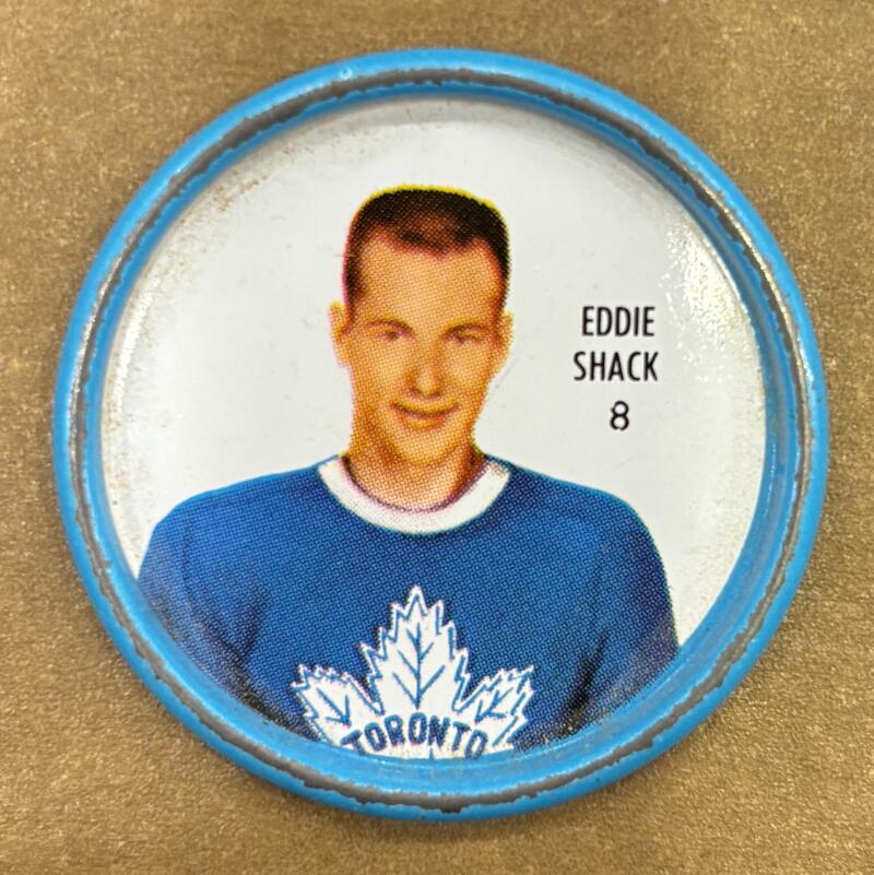 1962-63 Shirriff Coins #8 Eddie Shack Hockey Coin Vintage V104737 Image 1
