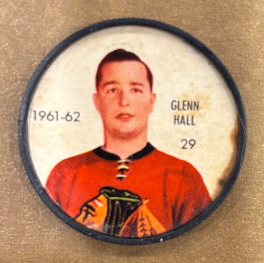 1961-62 Shirriff/Salada Coins #29 Glenn Hall Hockey Coin Vintage V104740 Image 1