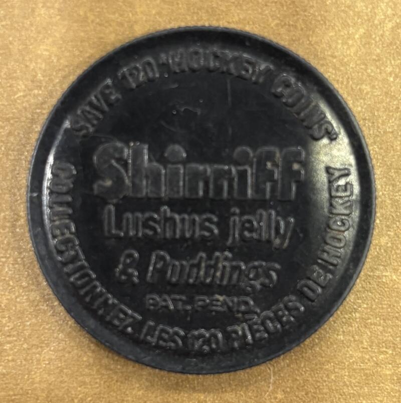 1961-62 Shirriff/Salada Coins #29 Glenn Hall Hockey Coin Vintage V104740 Image 2