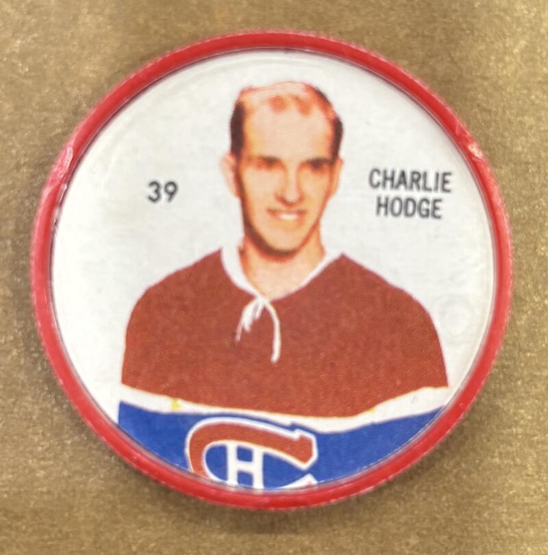 1960-61 Shirriff Coins #39 Charlie Hodge Hockey Coin Vintage V104743 Image 1