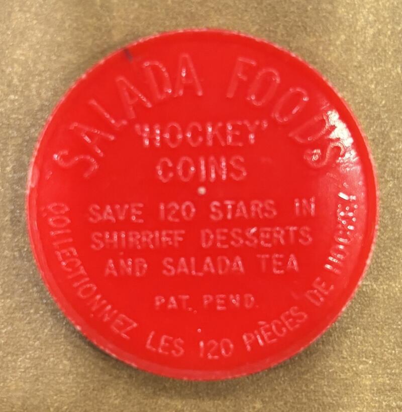 1961-62 Shirriff/Salada Coins #105 Claude Provost Hockey Coin Vintage V104745 Image 2