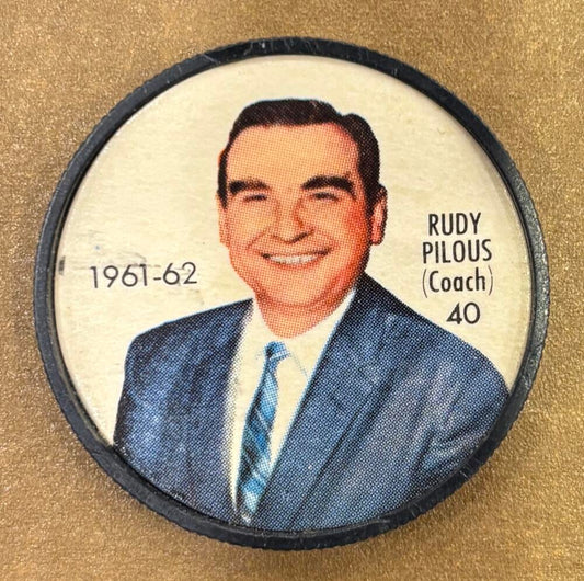 1961-62 Shirriff/Salada Coins #40 Rudy Pilous CO Hockey Coin Vintage V104746 Image 1
