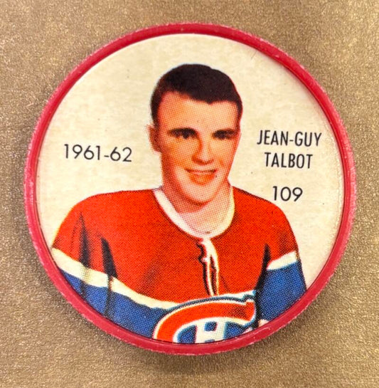 1961-62 Shirriff/Salada Coins #109 Jean-Guy Talbot Hockey Coin Vintage V104747 Image 1