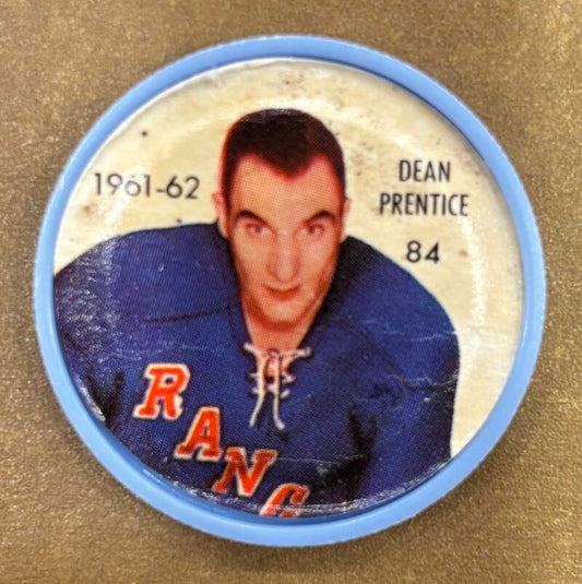 1961-62 Shirriff/Salada Coins #84 Dean Prentice Hockey Coin Vintage V104748 Image 1