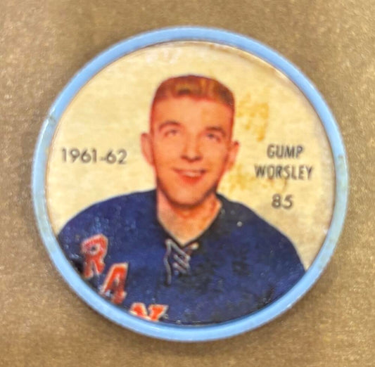 1961-62 Shirriff/Salada Coins #85 Gump Worsley Hockey Coin Vintage V104750 Image 1